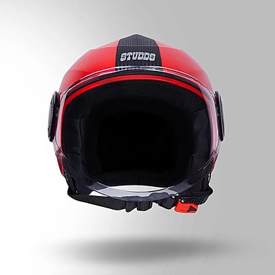STUDDS URBAN RED WITH BLACK STRIP C/V (L)