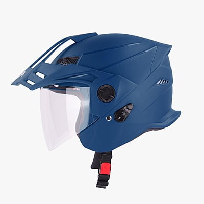 STEELBIRD SBH-23 AVA DASHING WITH PEAK BLUE C/V (M)