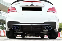 2008–2013 BMW 1M RZ Style Carbon Fiber Rear Lip & Diffuser Undertray