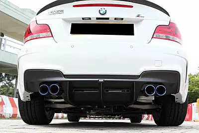 2008–2013 BMW 1M RZ Style Carbon Fiber Rear Lip & Diffuser Undertray