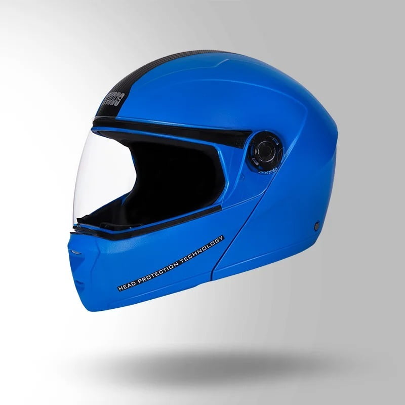 STUDDS NINJA ELITE BLUE WITH CARBON STRIP C/V (L)