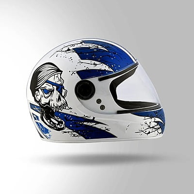 STUDDS CHROME SUPER D3 WHITE N1 BLUE C/V (XL)
