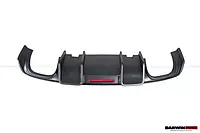 2013–2016 Audi S3 / A3 S-Line Sedan BKSS Style Rear Diffuser with LED Light