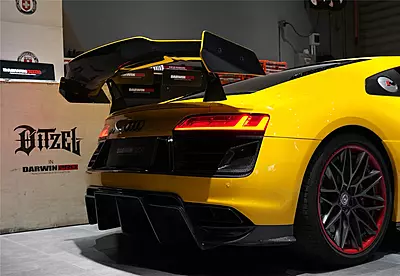 2016–2023 Audi R8 GEN2 & GEN3 Coupe IMPII Style Carbon Fiber Trunk Wing | Performance Aero Upgrade