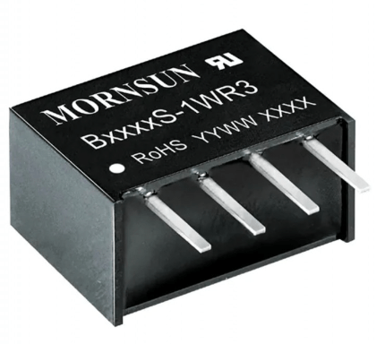 Mornsun Power B2424S-1WR3 : 1W, 24V to 24V - Isolated DC-DC Converter