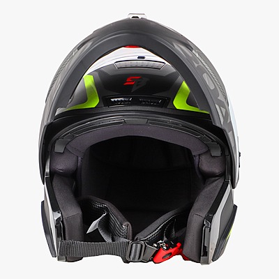STEELBIRD SBA-7 ISS ROAD MATT BLACK/NEON C/V (XL)