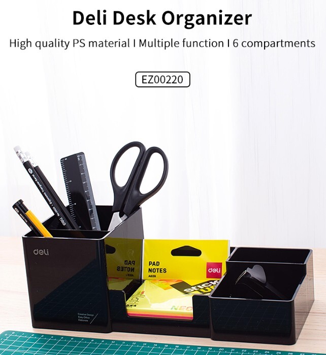DELI Z00220 DESK ORGANIZER 6 COMP. DELI Z00220 DESK ORGANIZER 6 COMP.
