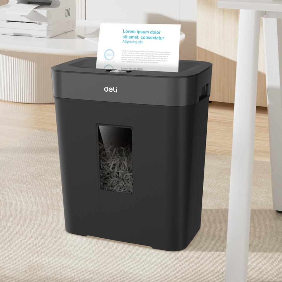 DELI T023 PAPER SHREDDER 8 SHTS 15L BLACK DELI T023 PAPER SHREDDER 8 SHTS 15L BLACK