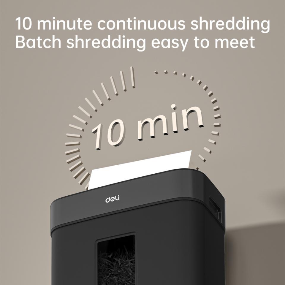 DELI T023 PAPER SHREDDER 8 SHTS 15L BLACK DELI T023 PAPER SHREDDER 8 SHTS 15L BLACK