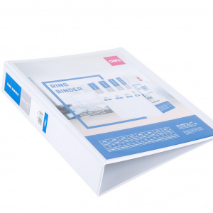 DELI 5613N VIEW 2 D RING BINDER 1.5" WHT DELI 5613N VIEW 2 D RING BINDER 1.5" WHT