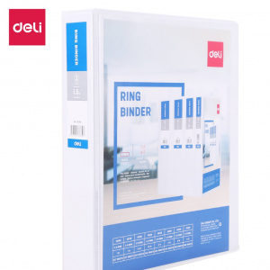 DELI 5613N VIEW 2 D RING BINDER 1.5" WHT DELI 5613N VIEW 2 D RING BINDER 1.5" WHT