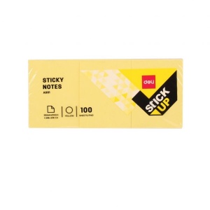 DELI A00153 STICKUP NOTES 1.5"x2" YELLOW DELI A00153 STICKUP NOTES 1.5"x2" YELLOW