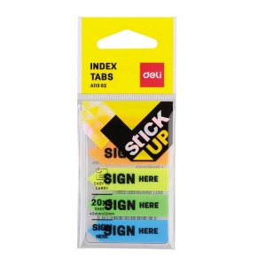 DELI A11302 SIGN HERE INDEX TABS 43x12mm DELI A11302 SIGN HERE INDEX TABS 43x12mm