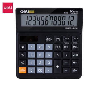 DELI M011 SMARTTAX CALC 120CHK 12 DGT