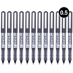 DELI Q20020 THINK ROLLER PEN 0.5MM BLACK DELI Q20020 THINK ROLLER PEN 0.5MM BLACK