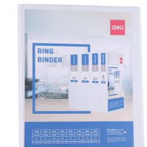DELI 5613N VIEW 2 D RING BINDER 1.5" WHT DELI 5613N VIEW 2 D RING BINDER 1.5" WHT