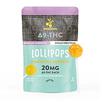 Delta-9 THC Terpene Lollipops - Pineapple Express Delta-9 THC Terpene Lollipops - Pineapple Express