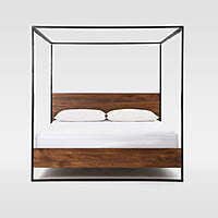 Industrial Canopy Bed - King Size Industrial Canopy Bed - King Size