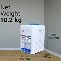 Dimension of Atlantis Sky Table Top water dispenser