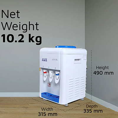 Dimension of Atlantis Sky Table Top water dispenser
