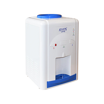 Side view of Atlantis One Table top water dispenser with Hot/cold and normal water option Side view of Atlantis One Table top water dispenser with Hot/cold and normal water option