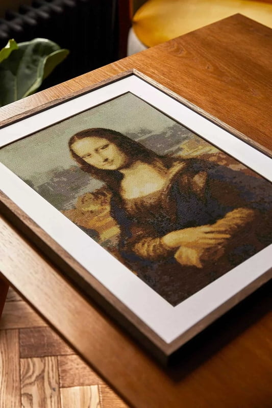 La Gioconda di Leonardo da Vinci, Le Louvre, Kit Punto Croce La Gioconda di Leonardo da Vinci, Le Louvre, Kit Punto Croce