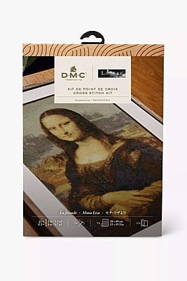 La Gioconda di Leonardo da Vinci, Le Louvre, Kit Punto Croce La Gioconda di Leonardo da Vinci, Le Louvre, Kit Punto Croce