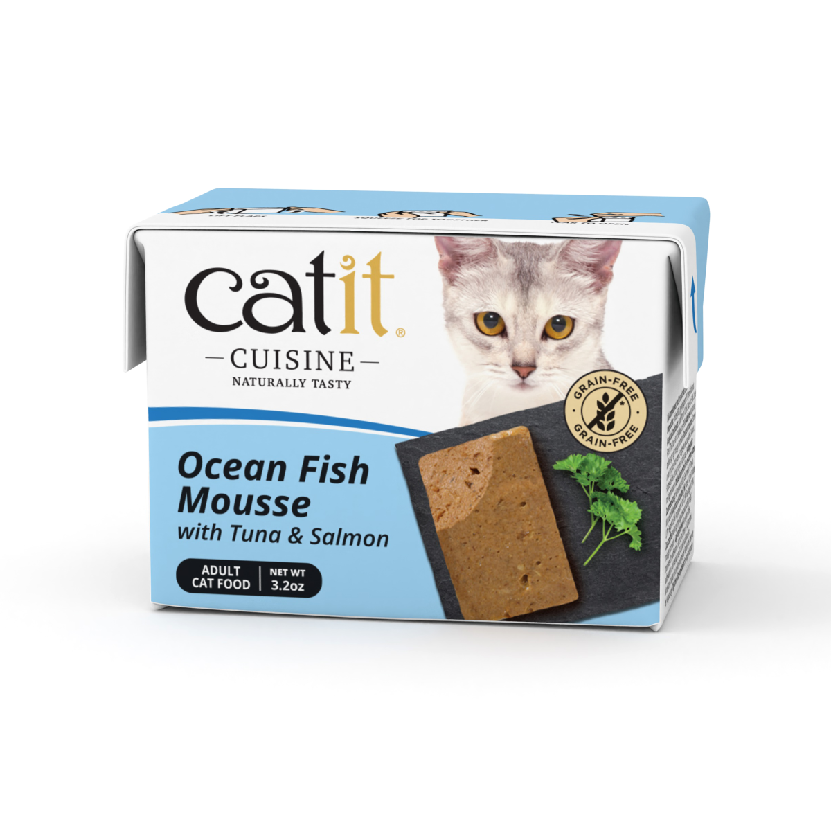 Catit Cuisine Ocean Fish Mousse with Tuna & Salmon, 90 g Tetra,