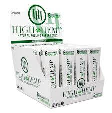 High Hemp Cones 6pk 1/4 High Hemp Cones 6pk 1/4