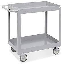 Carrito de Acero Soldado con 2 Repisas - 36 x 18 x 35"