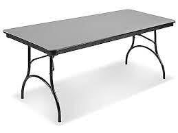 Mesa Plegable de Plástico ABS - 72 x 30 x 29"