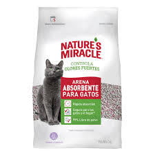 Nature's Miracle Arena para Gatos Absorbente al Contacto súper rendidora Olor Lavanda