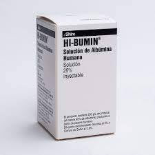 HI-BUMIN 20% 50 ML SOL INY CORRUGADO C/100 PZ.. Albumina Humana HI-BUMIN 20% 50 ML SOL INY CORRUGADO C/100 PZ.. Albumina Humana