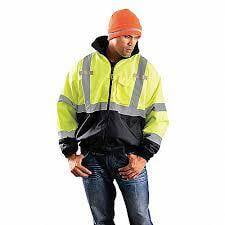 Chaqueta,Amarillo,XG,Poliéster,29-1/2" L