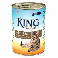 KING CANNED CAT FOOD WITH BEEF CHUNKS IN GRAVY- 0.415KG