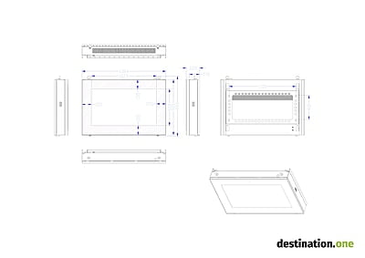 destination.kiosk 49-Zoll OUTDOOR - (Wandmontage Querformat)