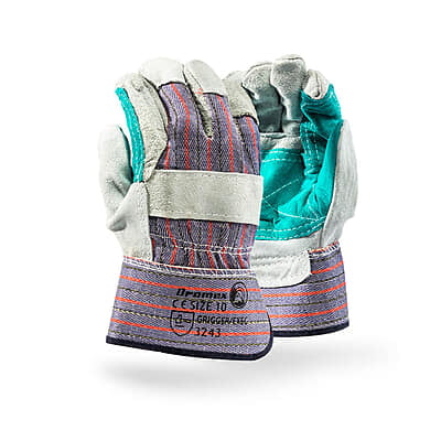 DROMER RIGGER LEATHER PALM CANDY BACK GLOVES