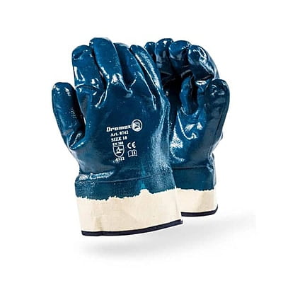 DROMEX NITRILE COATED SAFETY CUFF GLOVES