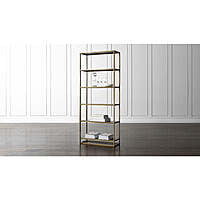 Amanda Bookshelf In Golden Color Amanda Bookshelf In Golden Color
