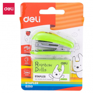 DELI 0253 MINI STAPLER #10 WITH PINS #10