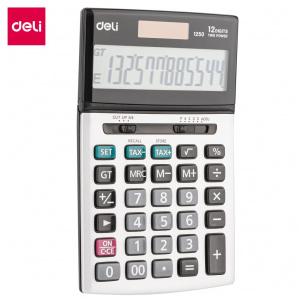 DELI E1250 12DGT TAX CALC W/TILT DISPLAY DELI E1250 12DGT TAX CALC W/TILT DISPLAY