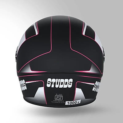 STUDDS CHROME SUPER D4 MATT BLACK N8 PINK C/V (XL)