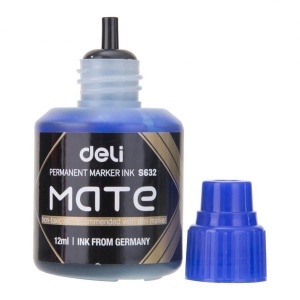 DELI S632-BL MATE PERMANENT MARKER INK BLUE DELI S632-BL MATE PERMANENT MARKER INK BLUE