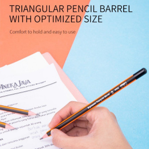 DELI E37015 2B GRAPHITE PENCILS TRIANGLE BARREL