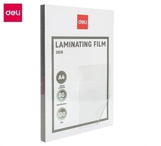 DELI LAMINATING POUCH A4 E3816 80MI 100s DELI LAMINATING POUCH A4 E3816 80MI 100s