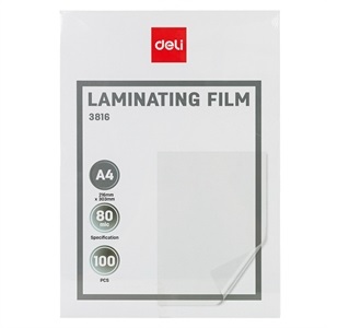 DELI LAMINATING POUCH A4 E3816 80MI 100s DELI LAMINATING POUCH A4 E3816 80MI 100s