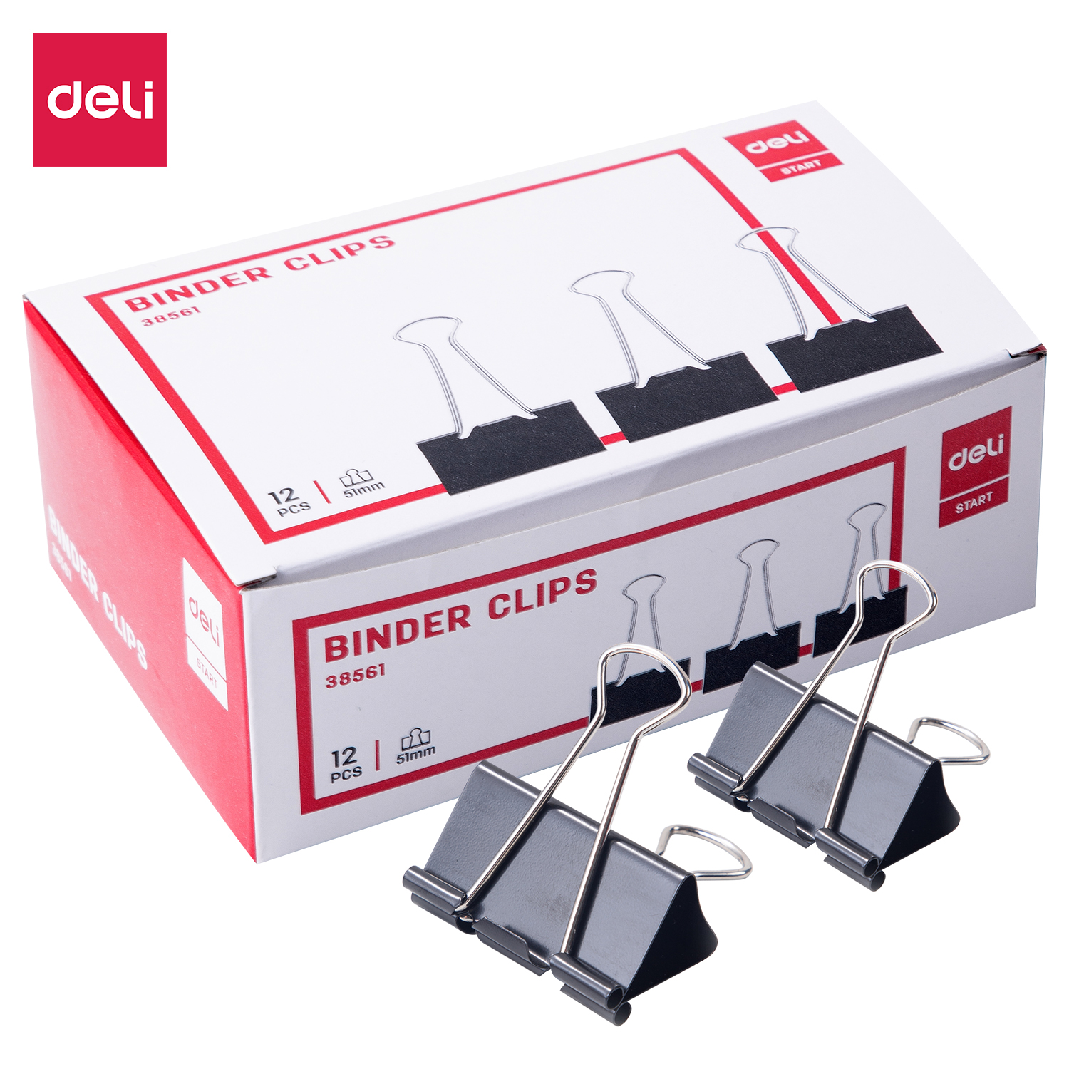 DELI E38561 BINDER CLIPS 51MM