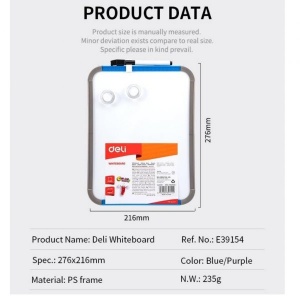 DELI E39154 MAGNETIC WRITING BOARD 1x1 DELI E39154 MAGNETIC WRITING BOARD 1x1
