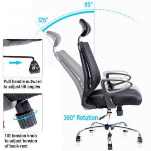 DELI E4511 EXECUTIVE H/BACK MESH CHAIR DELI E4511 EXECUTIVE H/BACK MESH CHAIR