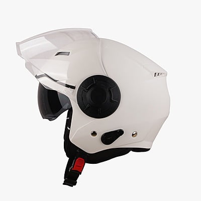STEELBIRD SBH-31 DRX DASHING WHITE C/V (L)